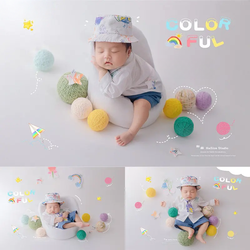 Baby Boy Spring Theme Set - Fresh Spring Newborn Photography Props - Image 4